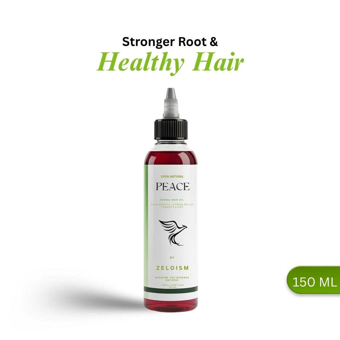 Best Herbal Hair Oil in Pakistan | Peace by ZELOISM Hair Growth & Anti Hair Fall Formula