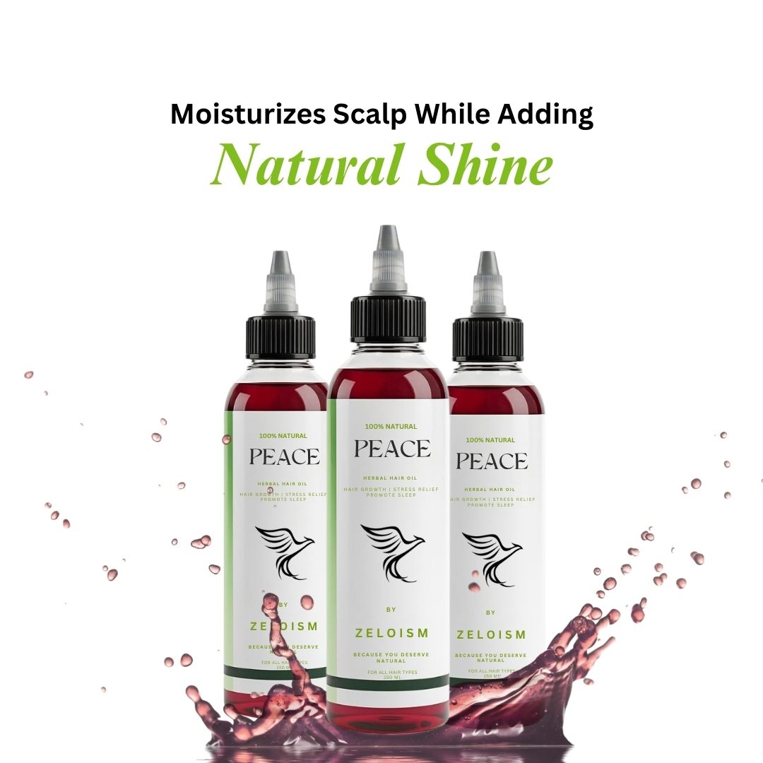 Best Herbal Hair Oil in Pakistan | Peace by ZELOISM Hair Growth & Anti Hair Fall Formula